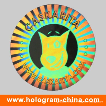 Autocollant Hologramme anti-contrefaçon en argent personnalisé